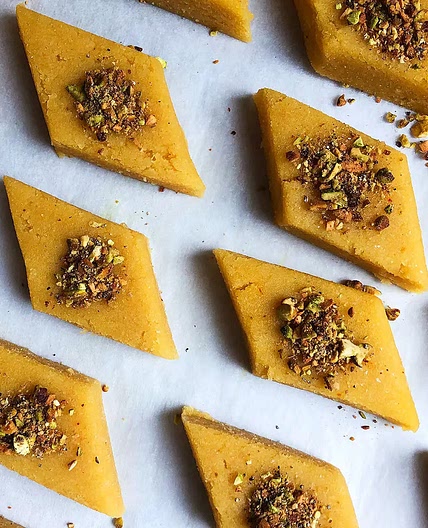 Persian Almond Cake with Saffron and Rose Water