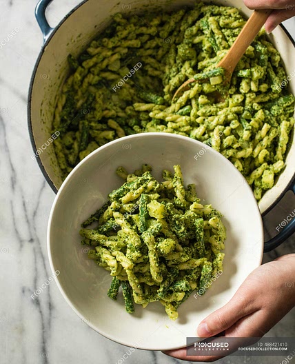 Gemelli with Pesto, Potatoes, and Green Beans