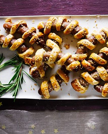 Pigs in puff pastry blankets