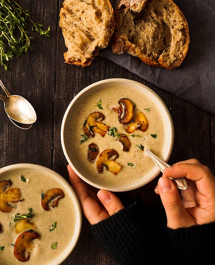 Heart Warming Creamy Mushroom Soup