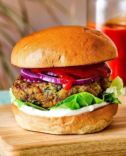 Veg-packed cheeseburgers