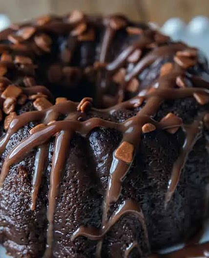 Bizcocho de chocolate freidora de aire