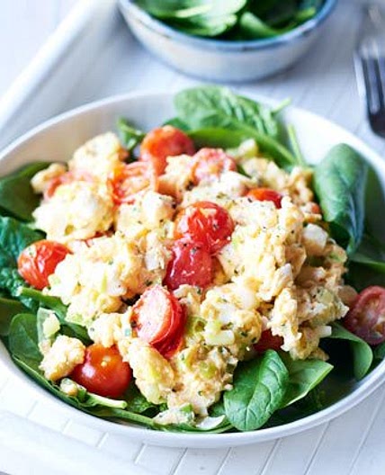 Scrambled egg & feta hash