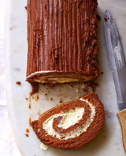 Vegan yule log