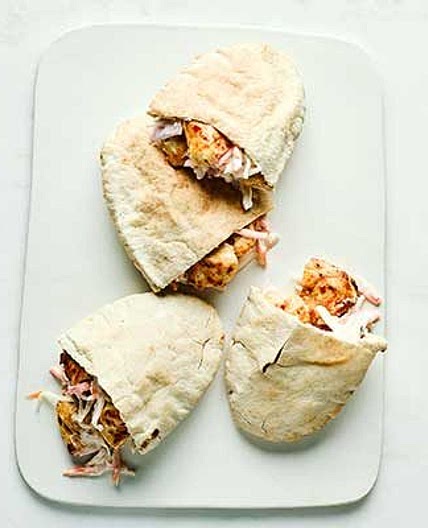Piri-piri chicken pittas