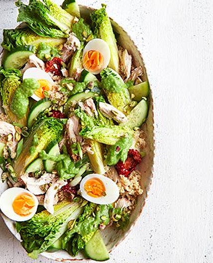 Green goddess chicken salad