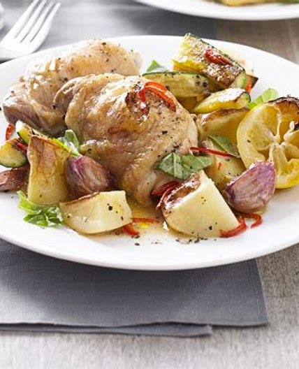 One-pan simple summer chicken