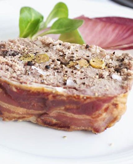 Duck & pork terrine with cranberries & pistachios