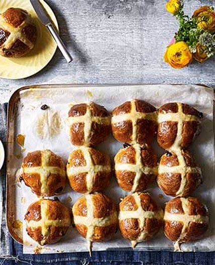 Vegan hot cross buns
