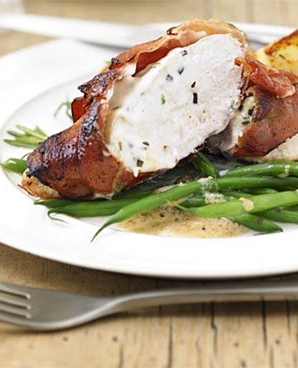 Chicken stuffed with herby mascarpone