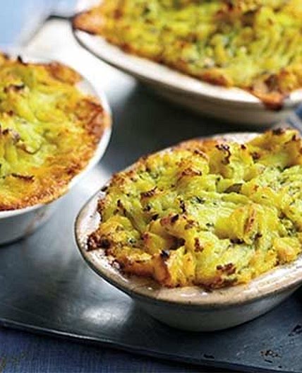 Spiced parsnip shepherd's pies