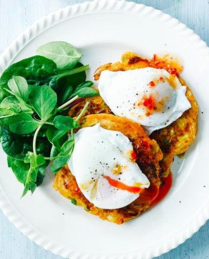 Sweetcorn & courgette fritters