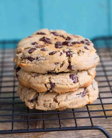 Thick & Chewy Peanut Butter Chocolate Chip Cookies