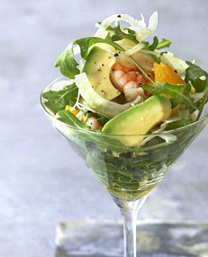 Avocado, prawn & fennel cocktails