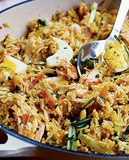 Easy spiced salmon kedgeree