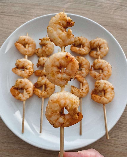 Oven Baked Shrimp Skewers