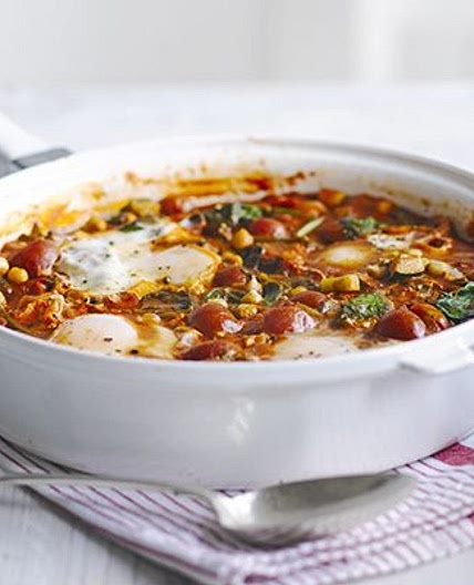 Spicy Moroccan eggs