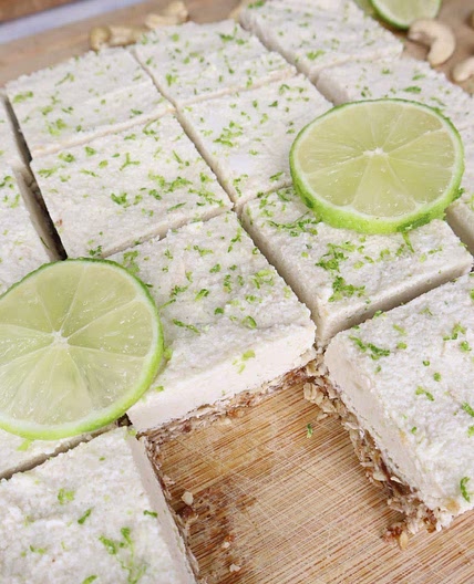 No Bake Healthy Key Lime Pie Bars