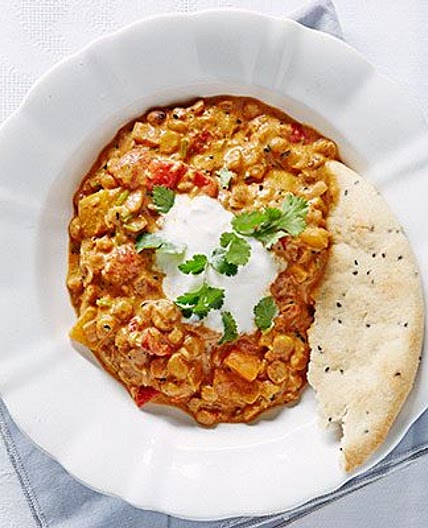 Creamy split pea curry