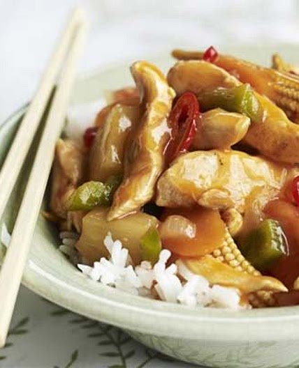 Sweet & sour chicken & veg
