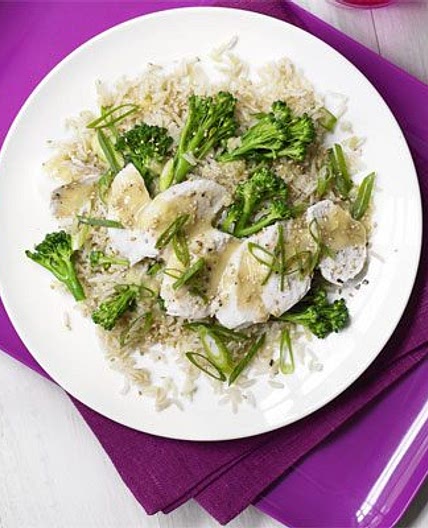 Miso brown rice & chicken salad