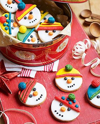 Snowman biscuits