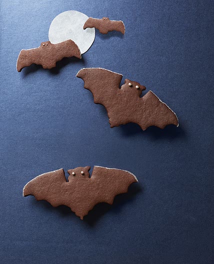 Spiced Chocolate Bat Cookies
