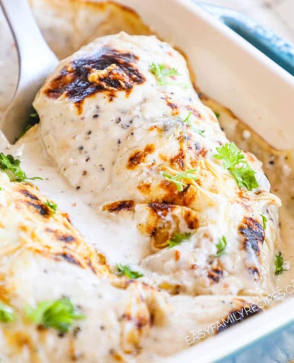 Baked Cream of Mushroom Chicken