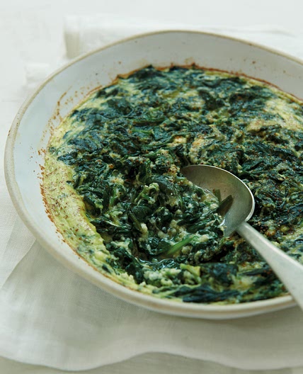 Spinach Baked With Ricotta & Nutmeg