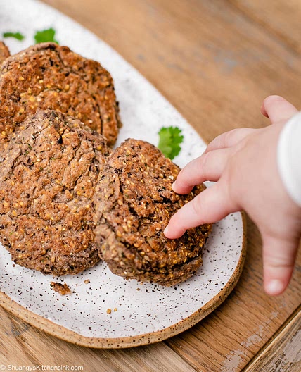 Black Bean Taco Fritters {Baby Led Weaning}