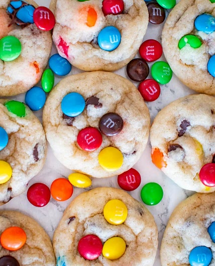 Mini M&M Cookies