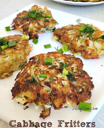 Melt-in-your-mouth Cabbage Fritters, Low Carb and Keto Friendly