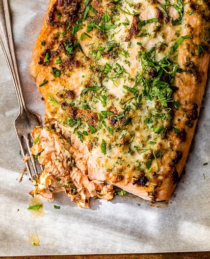 Parmesan-Herb Baked Salmon