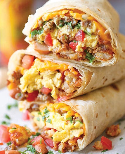 Freezer Breakfast Burritos