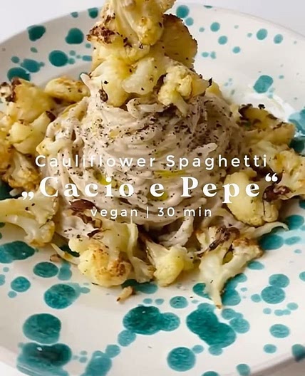 CAULIFLOWER SPAGHETTI „CACIO E PEPE“🤌🏼