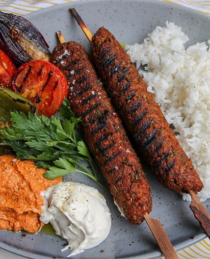 Veganska turkiska kebabspett