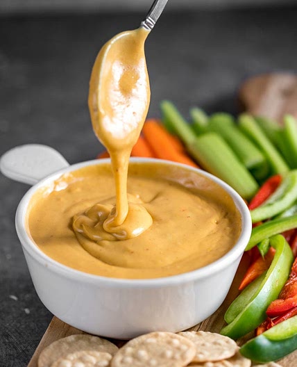 The Best Vegan Chipotle Cheddar Cheese Sauce (Healthy & Oil-free)