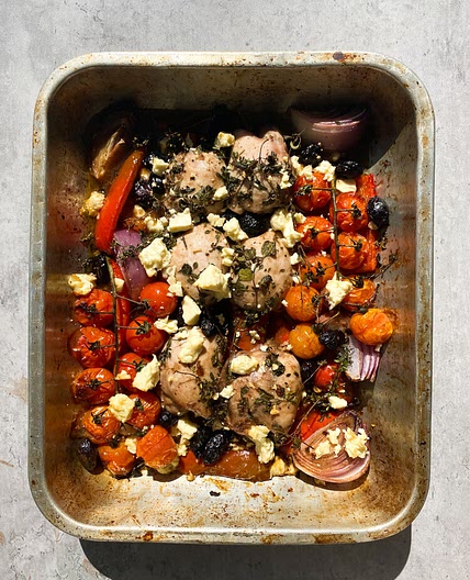 Saucy Baked Oregano Chicken