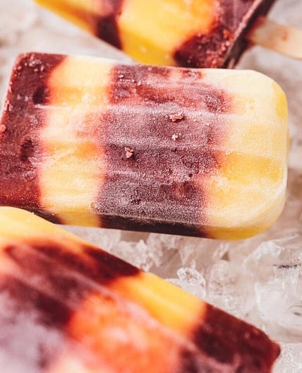 Cherry Mango Popsicles