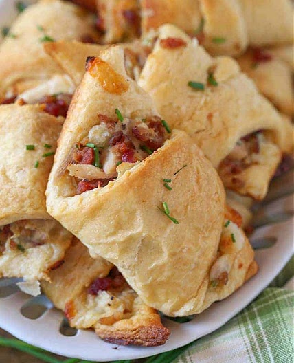 Bacon Ranch Chicken Crescent Rolls