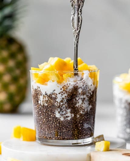 Pineapple Chia with Cottage Cheese