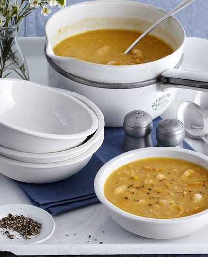 Spicy butter bean soup