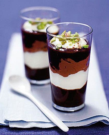 Dark chocolate & prune mousse