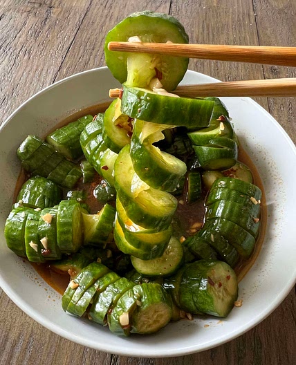 Spiral Cucumber Salad