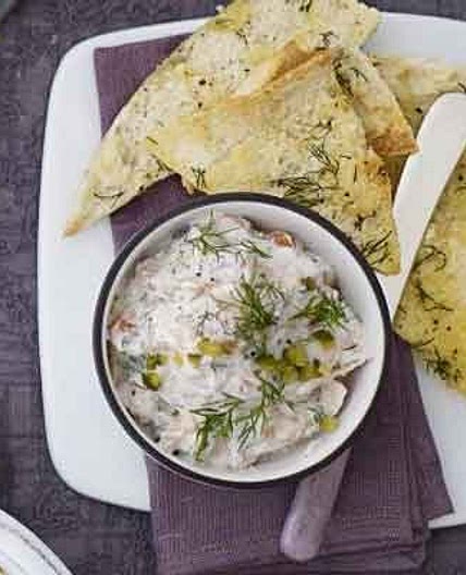 Smoked trout pâté & pitta crisps