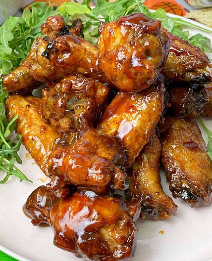 Crispy Air-Fried BBQ Chicken Wings