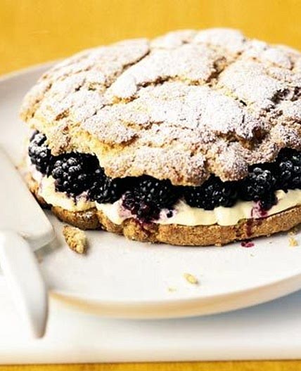 Blackberry & clotted cream shortcake