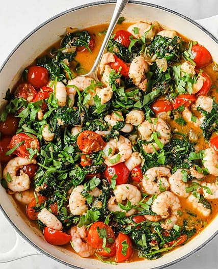 One-Pan Low-Carb Tuscan Garlic Shrimp