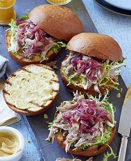 Duck confit burger