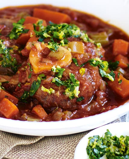 Slow-cooker osso bucco with gremolata